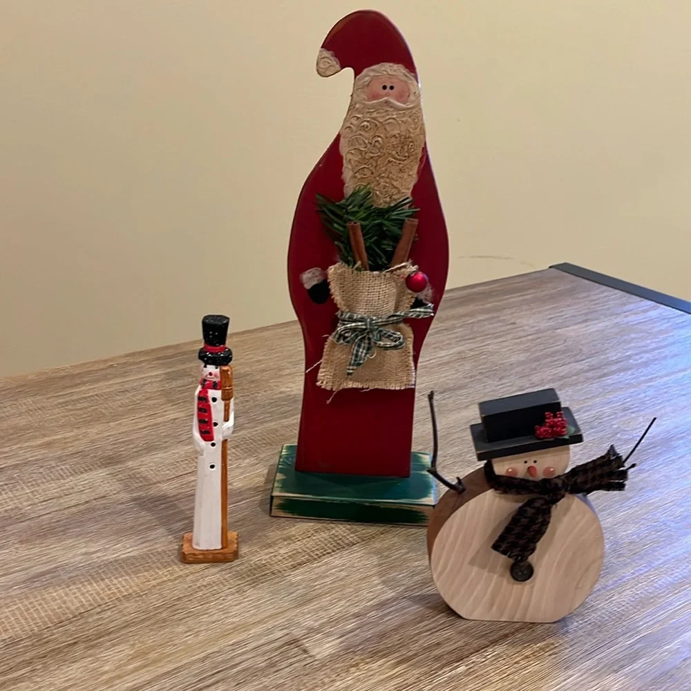 Santa & Snowmen  Christmas Decorations